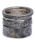 set of embossed rings