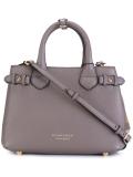 checked side tote
