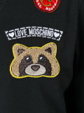 embroidered patch sweatshirt 