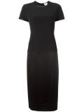 mixed media midi dress