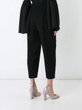 high-rise cropped trousers