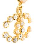 CC logo pearl clip-on earrings