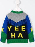 'Yeeha' fringed detail jumper