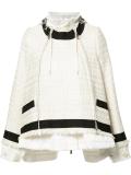 drawstring tweed jacket