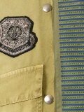 embellished panel bomber jacket