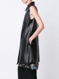 long zipped waistcoat