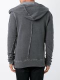 off-centre zipped hoodie