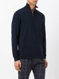 The Regent fine gauge half zip sweater