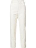 straight cropped trousers