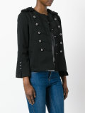 double-breasted military jacket