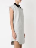 asymmetric hem knit dress