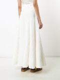 pleated maxi skirt