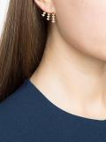triple burst diamond earring