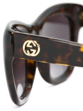 GG square tortoiseshell glasses