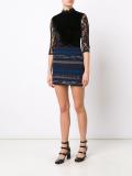 striped knit skirt