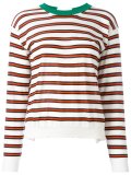 striped open back top