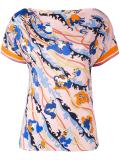 short-sleeve printed blouse 