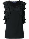 ruffled detail blouse