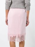 lace hem pencil skirt