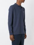long sleeved zebra polo