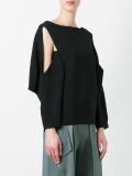 open sleeve blouse
