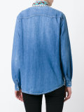 embellished collar denim shirt 