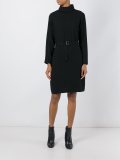 belted midi dress