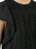 ruffled shortsleeved blouse