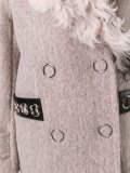 grommet embellished peacoat