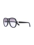 classic rounded aviator sunglasses