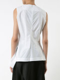 ruffled hem tank top