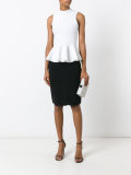 curved front pencil skirt