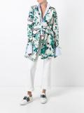 floral trench coat