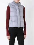 padded hooded gilet
