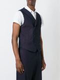 contrast back panel waistcoat