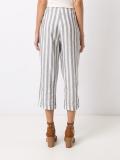 striped cropped trousers