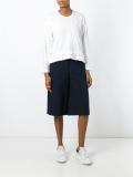 pleated hem T-shirt