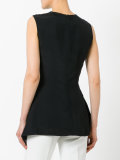 drape front blouse