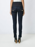 high-waisted jeans