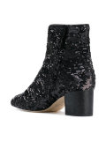 sequinned ankle boots