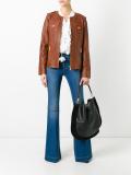 multi-pocket zipped jacket