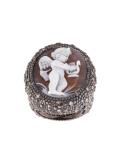 embossed angel ring