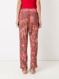 abstract print trousers