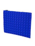 textured zipped clutch