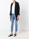 straight cropped jeans