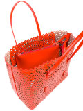 circular pattern perforated tote