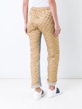 quilted panel jeans