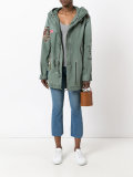 printed parka