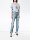 hand painted doodle jeans