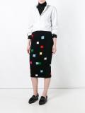 square pattern skirt